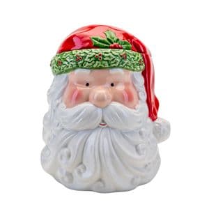 3D Santa Clause Shaped Christmas Cookie Jar 22cm