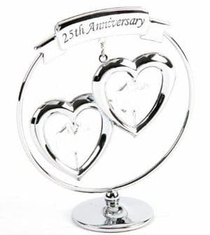 A CRYSTOCRAFT 25th ANNIVERSARY - CAKE TOPPER AND GIFT - SWAROVSKI CRYSTAL