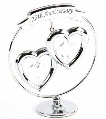 A CRYSTOCRAFT 25th ANNIVERSARY - CAKE TOPPER AND GIFT - SWAROVSKI CRYSTAL