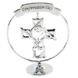A CRYSTOCRAFT CONFIRMATION CAKE TOPPER AND GIFT - GIFTS FOR CONFIRMATION DAY