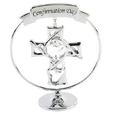 A CRYSTOCRAFT CONFIRMATION CAKE TOPPER AND GIFT - GIFTS FOR CONFIRMATION DAY