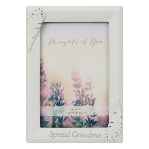 Angel Feather Memorial Photo Frame In Memory of a For Special Grandma