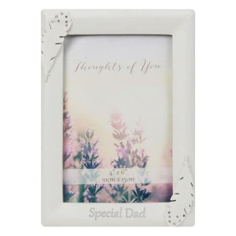 Angel Feather Memorial Photo Frame In Memory of a Special Dad