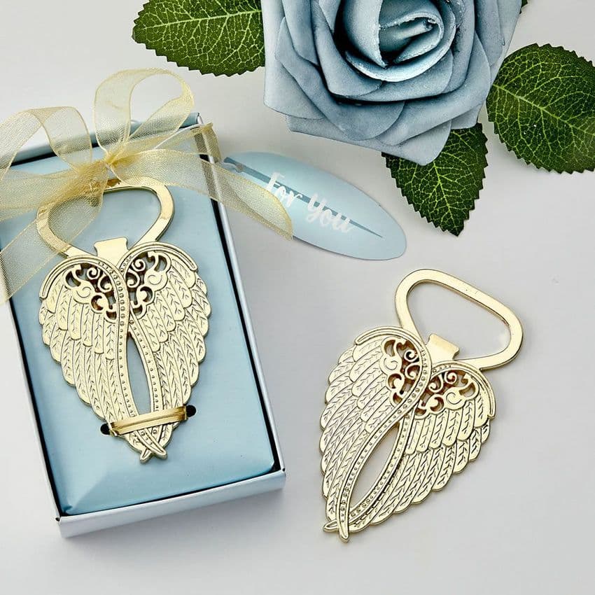 Angel Wings Bottle Opener Table Gift Favour. Guardian Angel gifts bring Love, Hope, Guidance and Protection.