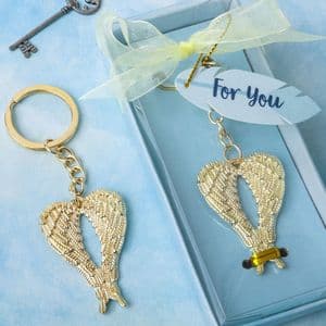 Angel Wings Keyring Favour Gift For Wedding Guests Dinner Party and Events