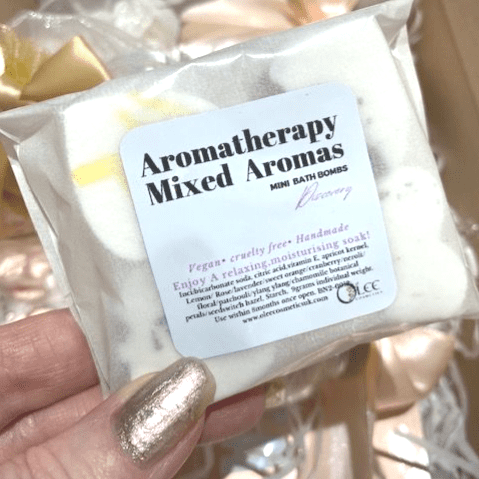 Aromatherapy Mini Heart Bath Bombs Pack Of 5