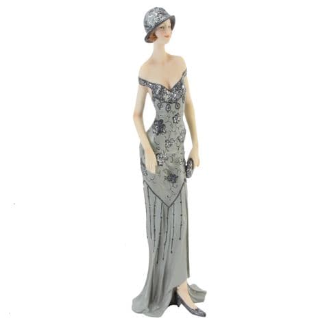 Art Deco Lady Figurine Broadway Belles Midnight Shimmer by Julian - Peggy 60748