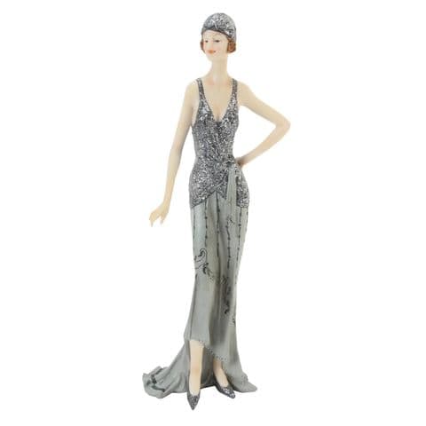 Art Deco Lady Figurine Midnight Shimmer Broadway Belles by Juliana - Carolyn 60747