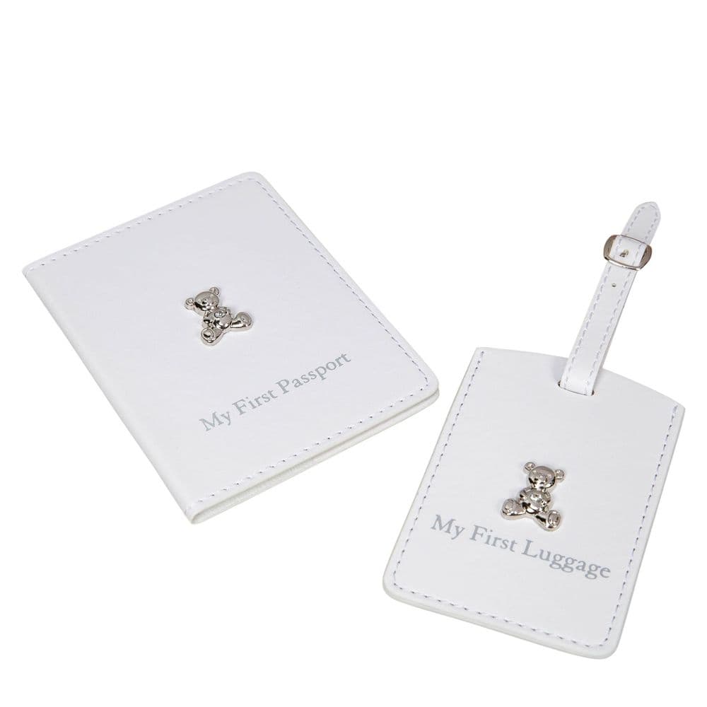 Baby Passport Cover and Luggage Tag Gifts for New Baby and