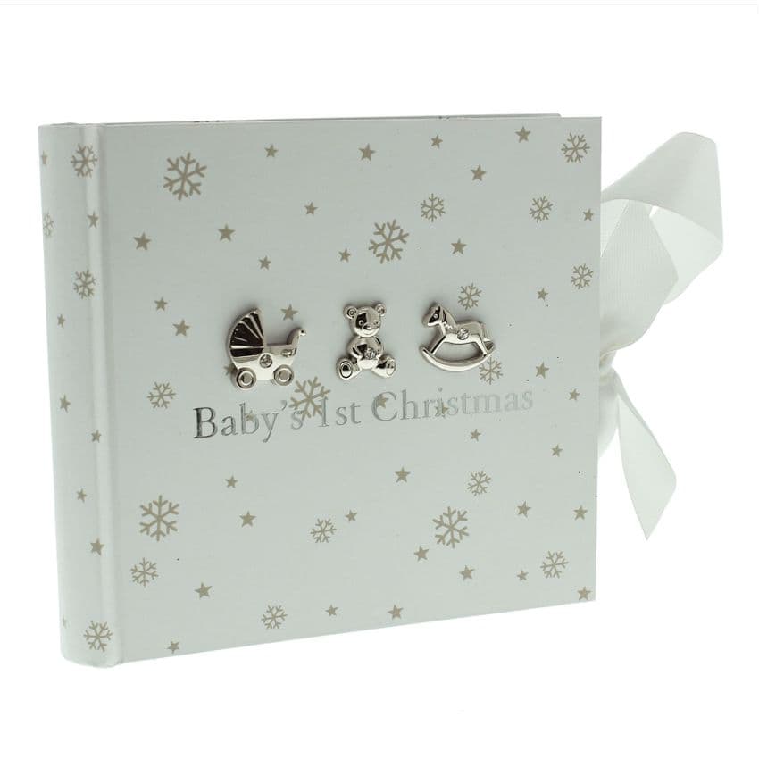 Baby's First Christmas Photo Album Gift by Bambino for boys and girls 1st Christmas present