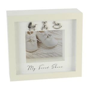 Baby's First Shoes Presentation Frame - Unique Gifts For Baby Christening - New Baby Gifts