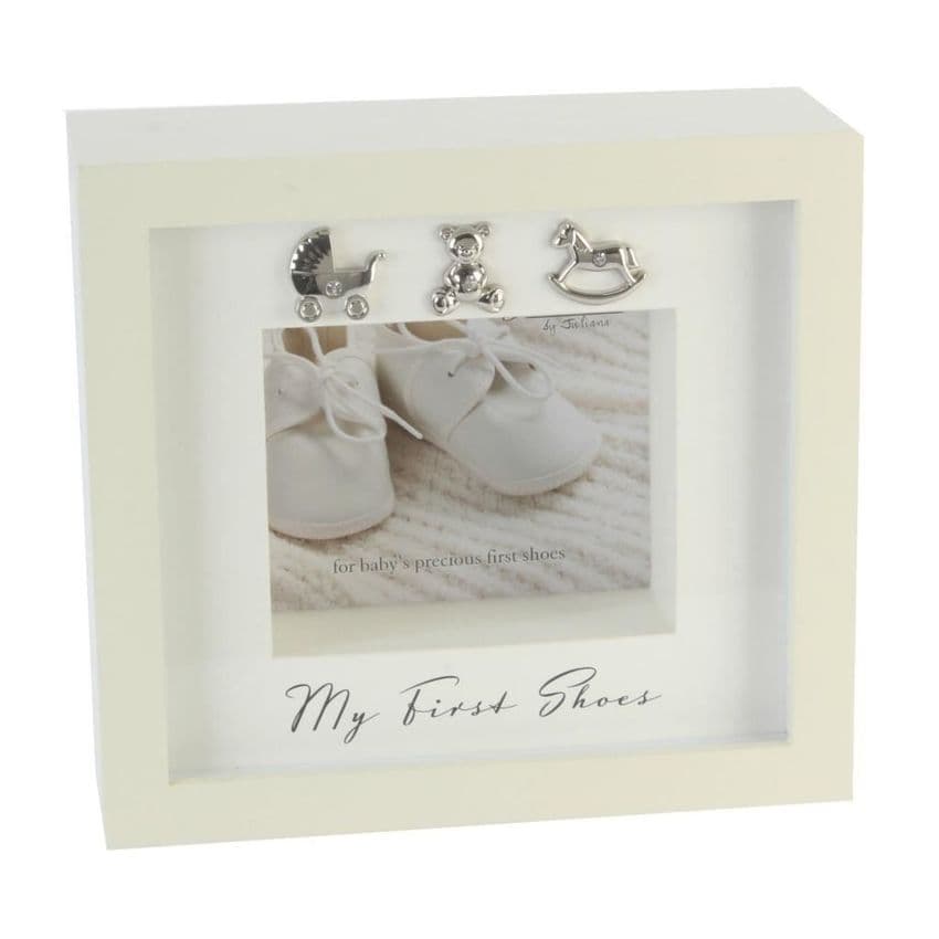 Baby's First Shoes Display Case Presentation Frame - Unique Gifts For Baby Christening - New Baby Gifts