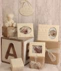 Baby's Scan Cream Resin Photo Frame