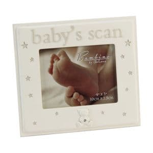Baby's Scan Cream Resin Photo Frame