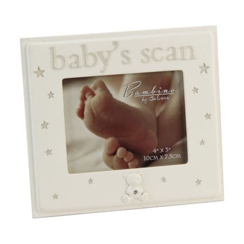 Baby's Scan Cream Resin Photo Frame
