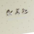 Bambino Baby Shower Guest Book - Cream  Guest Book for Baby Shower party With Siver and Crystals