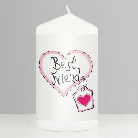 Best Friend Gift Candle - Heart Stitch Candle Gift