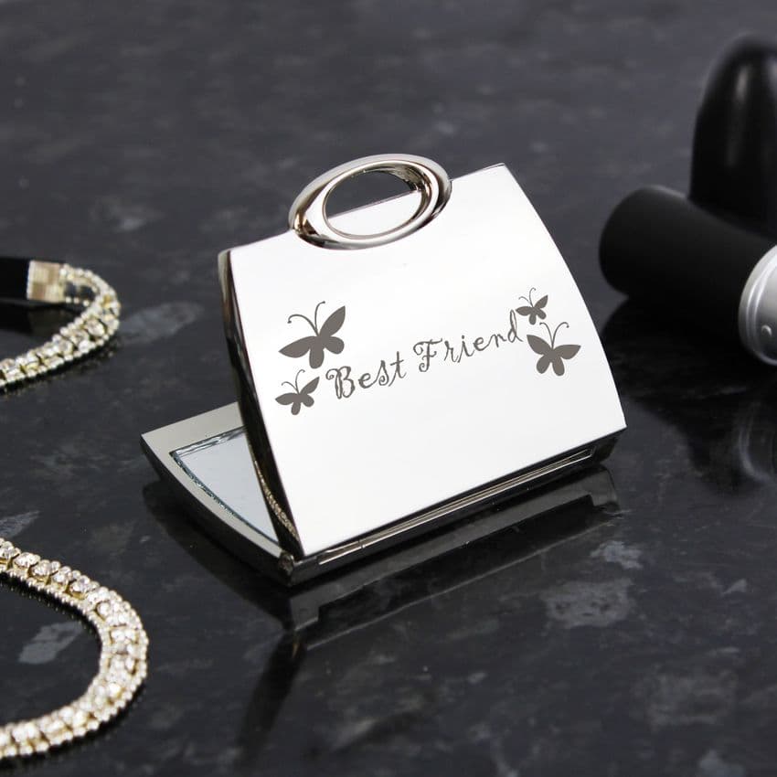 Best Friend  Gift Handbag Compact Mirror