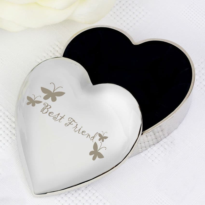Best Friend Heart Trinket Box Gift