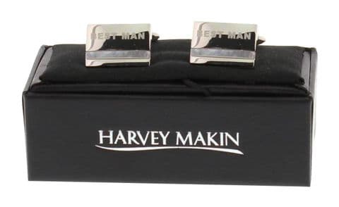 Best Man Wedding Cufflinks - Wedding Accessories For Men - Silver Plated Cufflinks For Best Man (1)