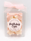 Birthday Cake Luxury Wax Melts Stars - Birthday cake fragrance - vegan friendly cruelty free made in the UK