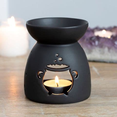 Black Cauldron Cut Out Oil Melt Burner Halloween Gift
