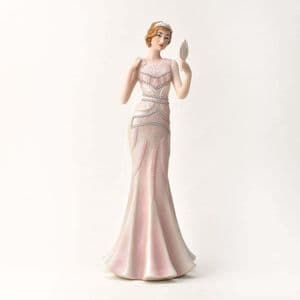 Blush Pink Broadway Belles 1920s Charleston Lady Figurine Ornament 60518 Primrose