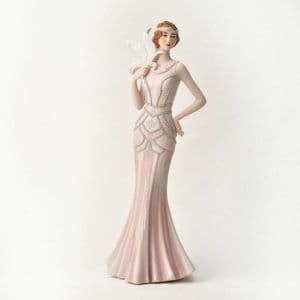 Blush Pink Broadway Belles 1920s Charleston Lady Figurine Ornament 60519 Heather