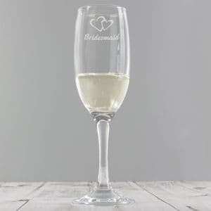 Bridesmaid Single Champagne Flute Gift