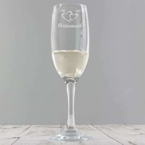 Bridesmaid Single Champagne Flute Gift