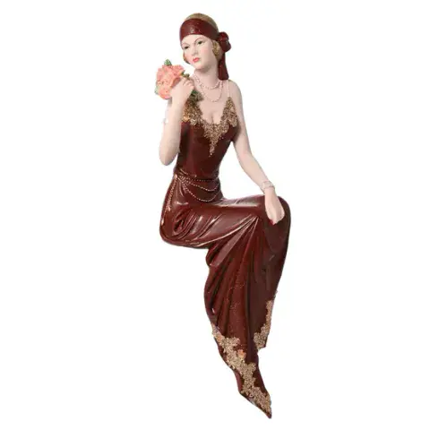 Broadway Belles Dark Berry Art Deco Charleston Lady 69565 Figurine Ornament - Nancy