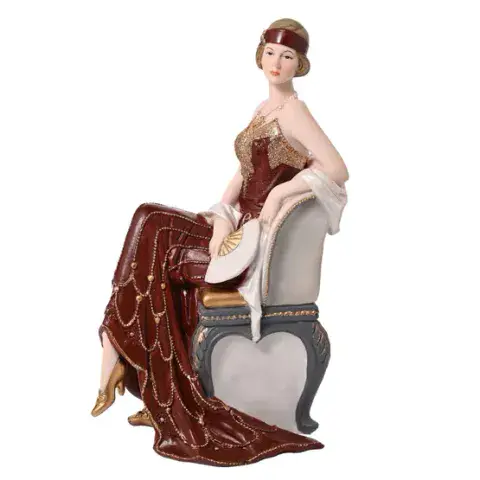 Broadway Belles Dark Berry Art Deco Charleston Lady 69566 Figurine Ornament Charlotte