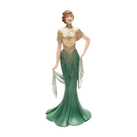 Broadway Belles Emerald Elegance Art Deco Charleston Lady Figurine Ornament Natalie 63223