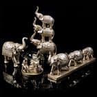 Bronze Elephant Figurine Feng Shui Home Decor Ornament