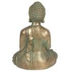 Bronze Verdigris Effect Sitting Buddha Garden Ornament Statue 52cm