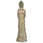 Bronze Verdigris Effect Tall Standing Buddha Garden Ornament Statue