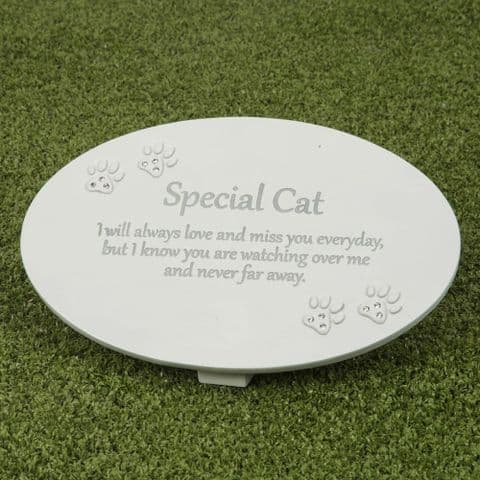 Cat Memorial Plaque Garden Rememberance plaque for a special pet