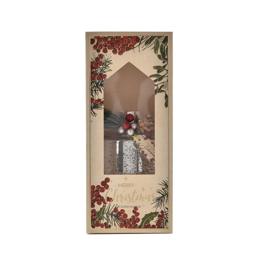 Cedarwood Fragranced Luxury Reed Diffuser Christmas Home Fragrance Gift