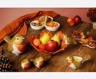 Ceramic Christmas Robin Redbreast Tealight Holder | Hand Painted Candle Holder UK