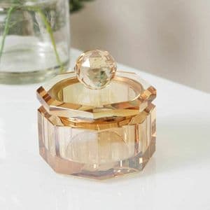 Champagne Glass Trinket Box Dressing Table Accessory Gift