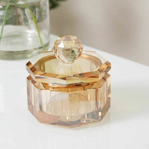 Champagne Glass Trinket Box Dressing Table Accessory Gift