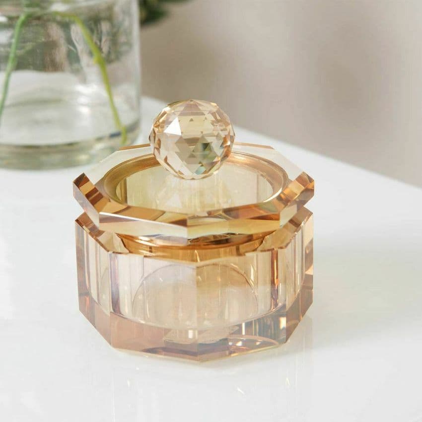 Champagne Glass Trinket Box Dressing Table Accessory Gift