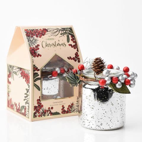 Christmas Cedarwood Scented Candle Home Fragrance Gift