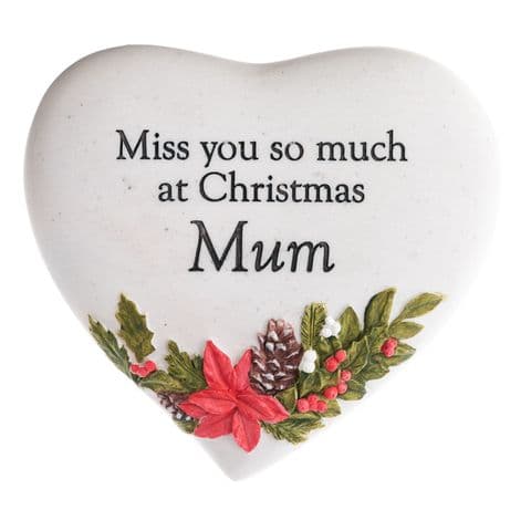 Christmas Memorial Stone Grave Ornament For Mum