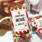 Christmas Movie Sweets - Fun Christmas pick and mix sweets in luxury gift packaging 500g Sharing jar