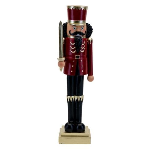 Christmas Nutcracker Soldier Tall Standing Ornament 35cm