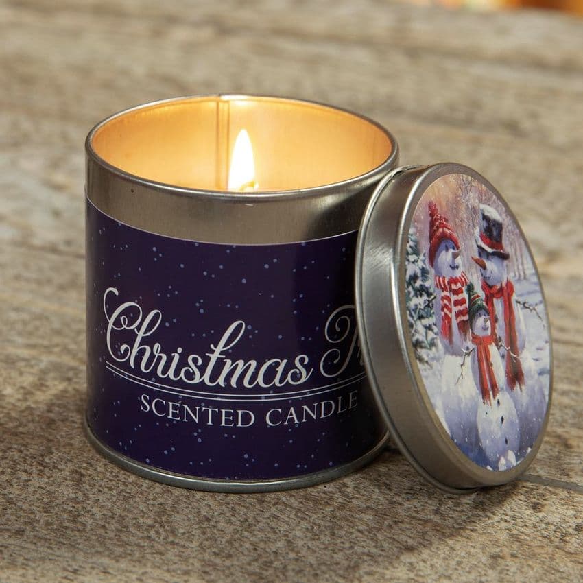 Christmas Scented Tin Candles Gifts With traditional Christmas