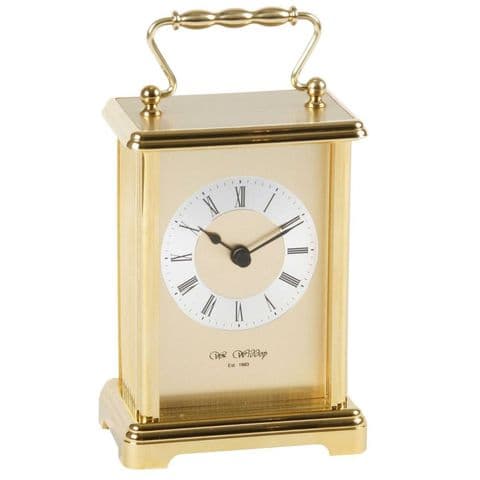 Classic Gold Carriage Clock By Wm Widdop