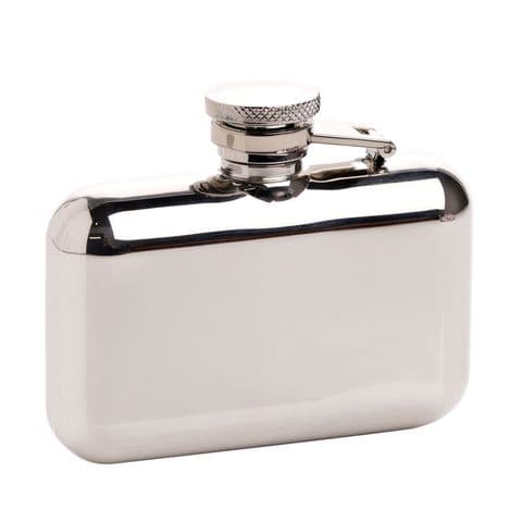 Classic Luxury Stainless Steel Compact Hip Flask by Harvey Makin