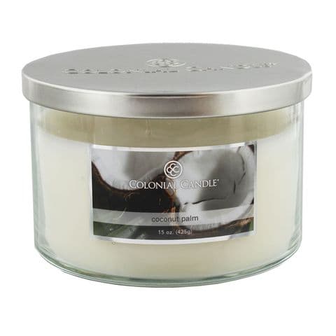 Coconut Palm Luxury Scented Candle By Colonial Candle